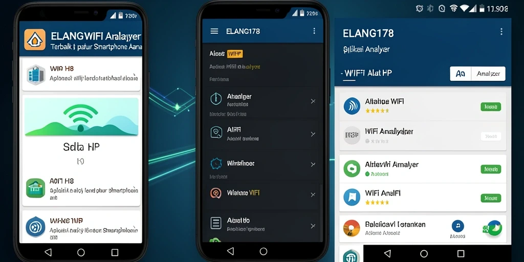 Antarmuka ELANG178 menunjukkan analisis jaringan WiFi secara detail.