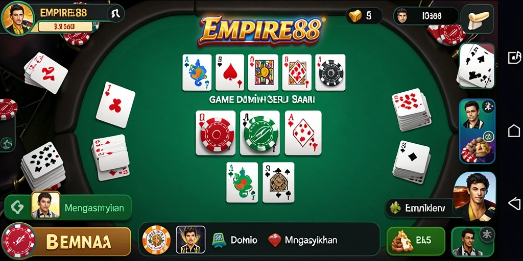 Antarmuka menarik dan mudah digunakan pada EMPIRE88.